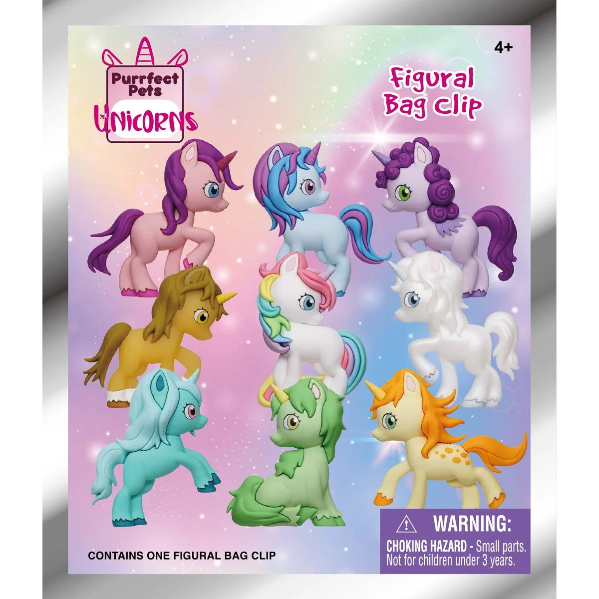 Unicorns 3D Foam Bag Clip