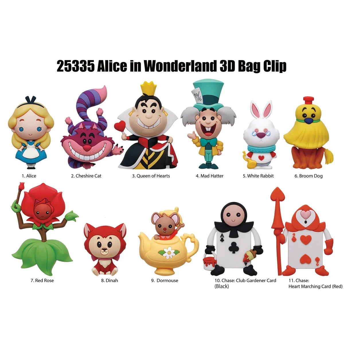 Alice in Wonderland 3D Foam Bag Clip