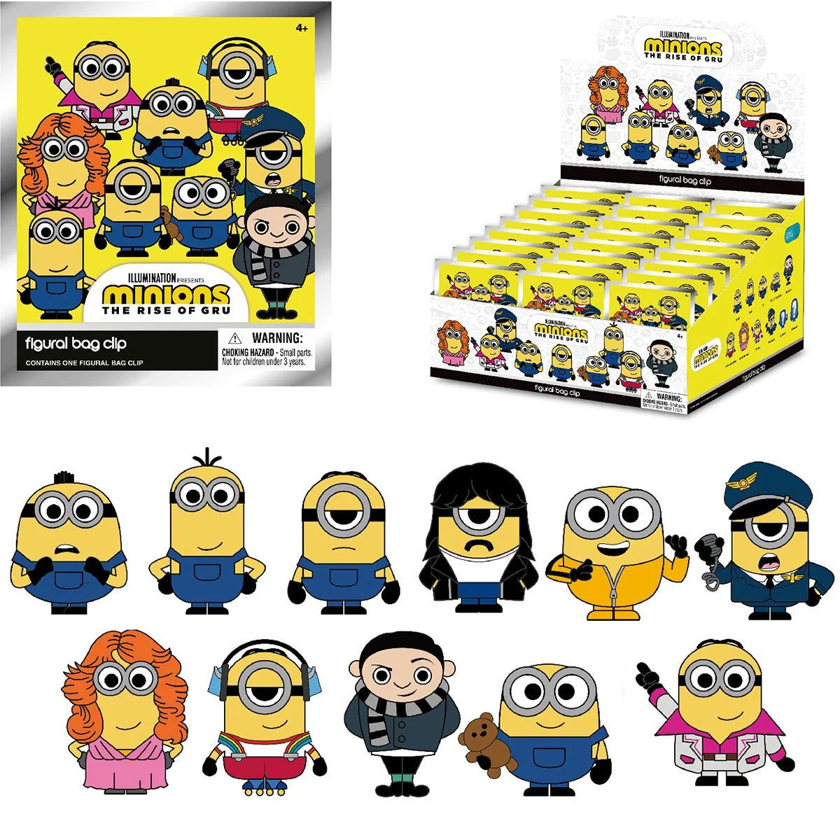 Minions 2 3D Foam Bag Clip