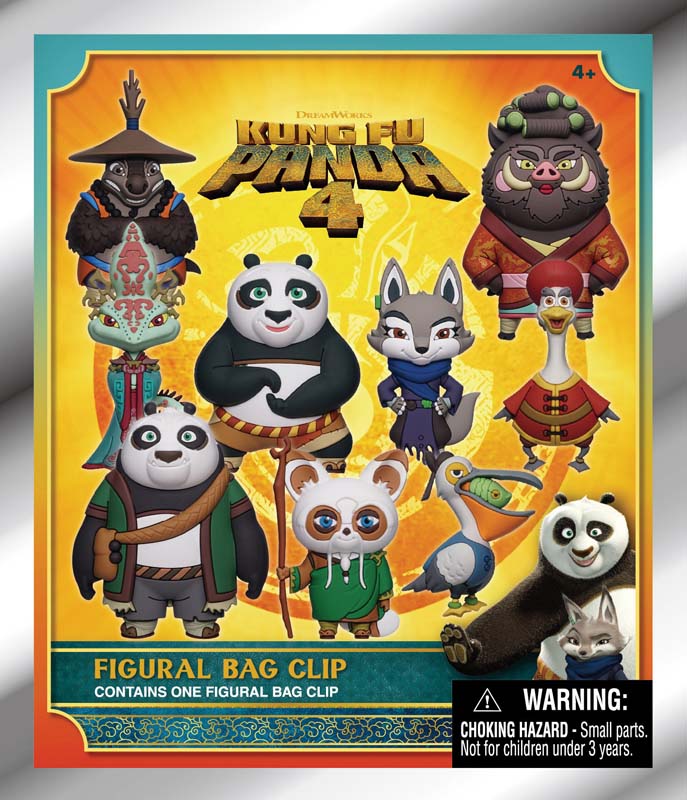 Kung Fu Panda Movie 4 3D Foam Bag Clip