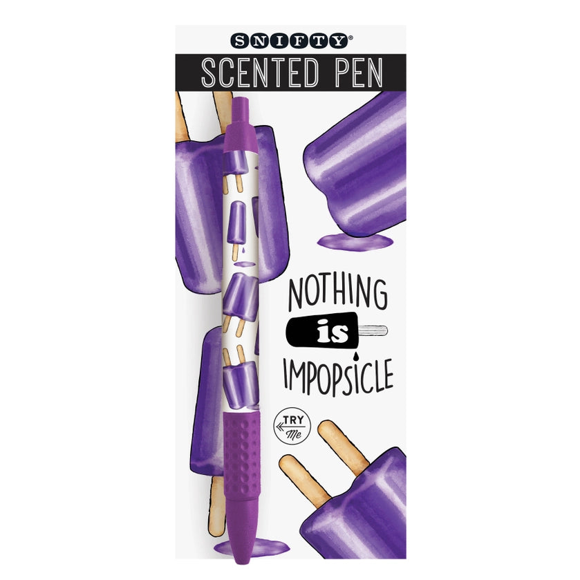 Grape Popsicle Scented Pen Carded - Set of 6
