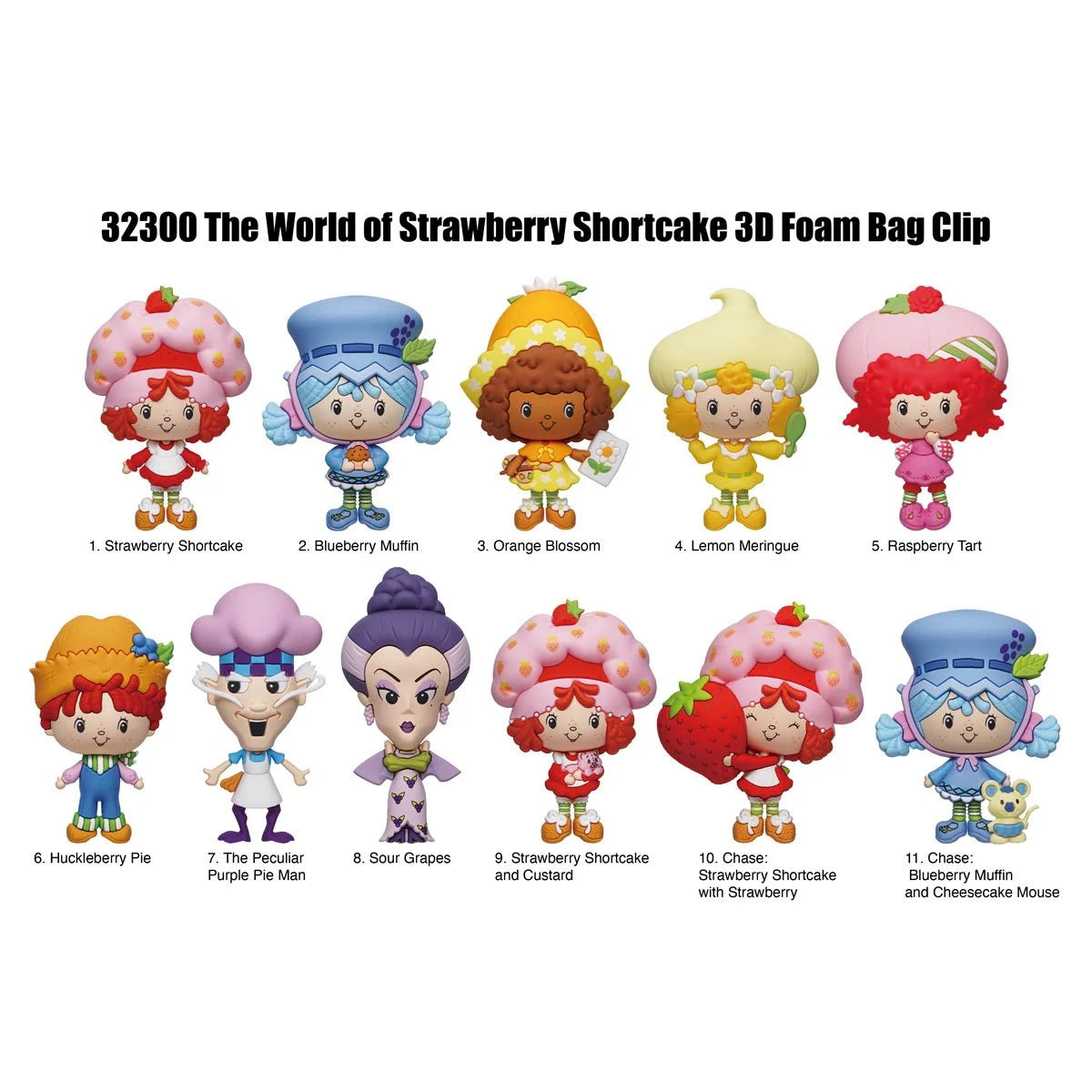 Strawberry Shortcake 3D Foam Bag Clip