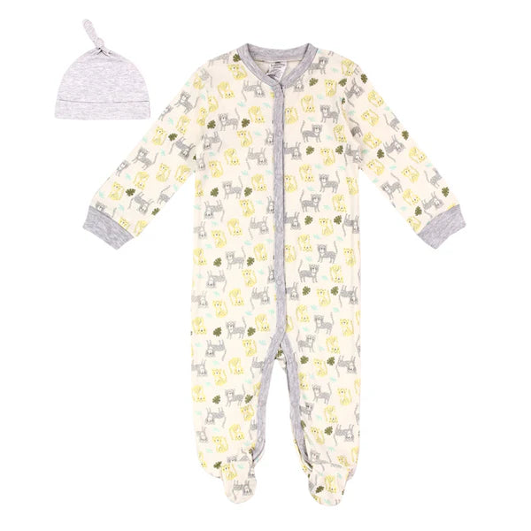 LITTLE BEGINNINGS Boys Newborn 2-Piece Sleeper Se