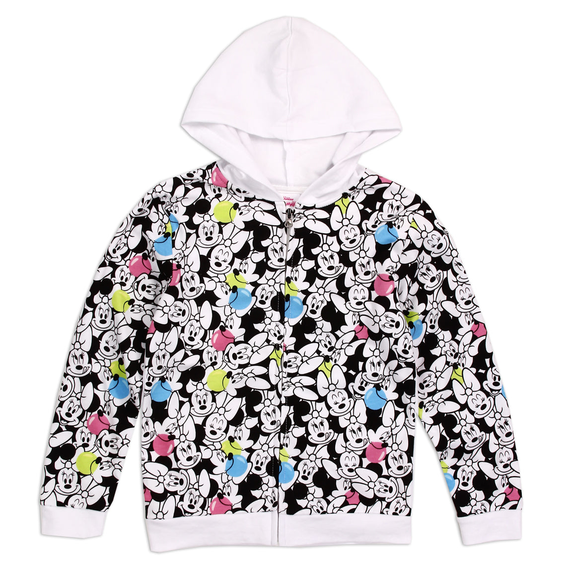 MINNIE MOUSE Girls Toddler Lightweight Zip Up Hoodie