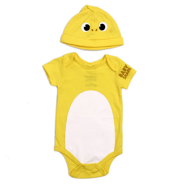 BABY SHARK Boys Creeper & Hat Set