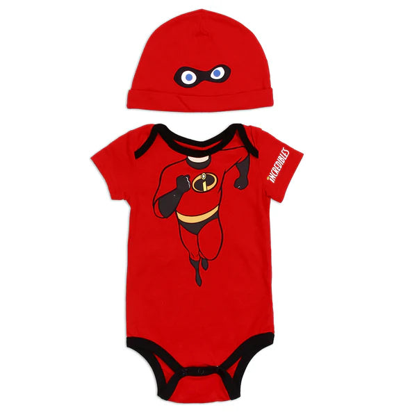 THE INCREDIBLES Boys Creeper & Hat Set