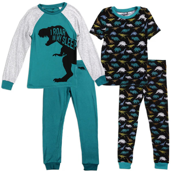 Boys 4-Piece Pajama Set