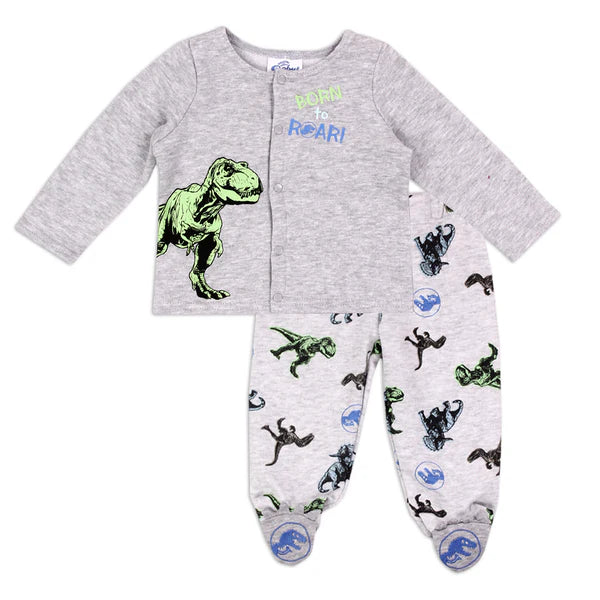 JURASSIC WORLD Boys Newborn 2-Piece Fleece Set