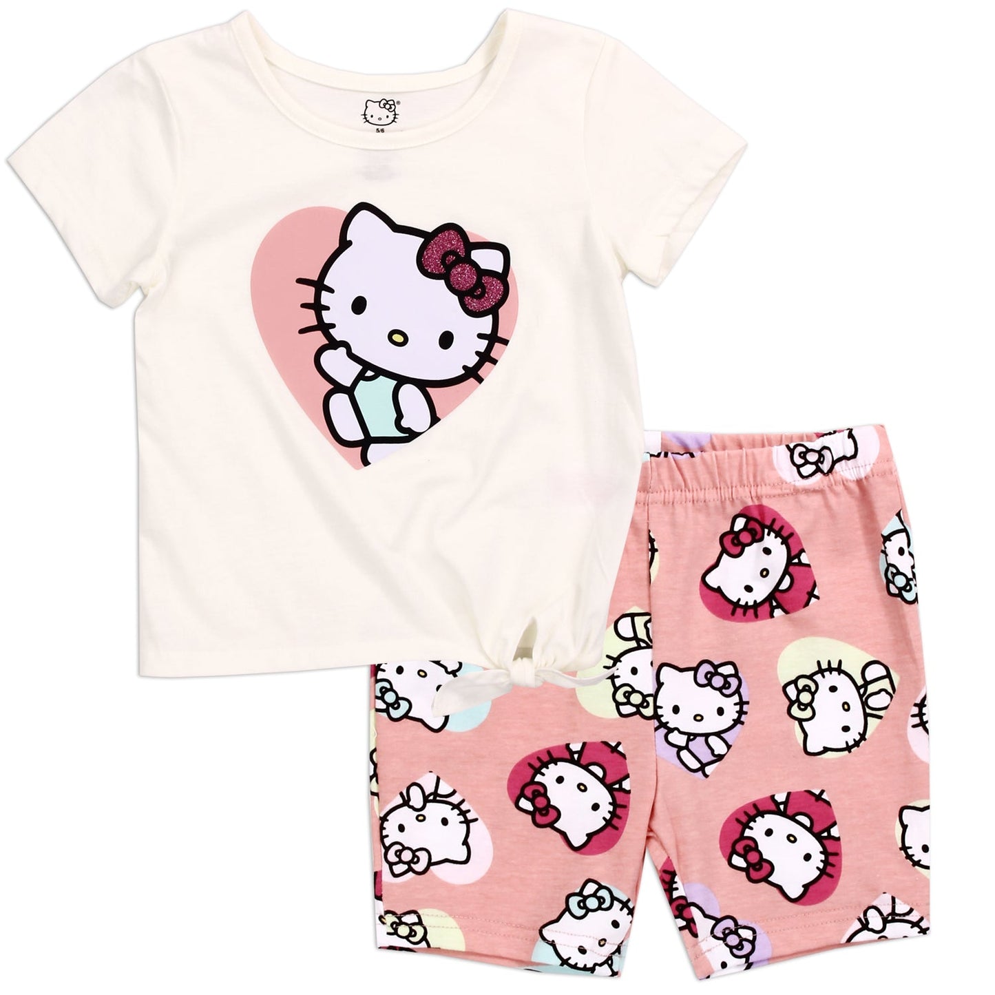 HELLO KITTY Girls 2-Piece Bike Short Set