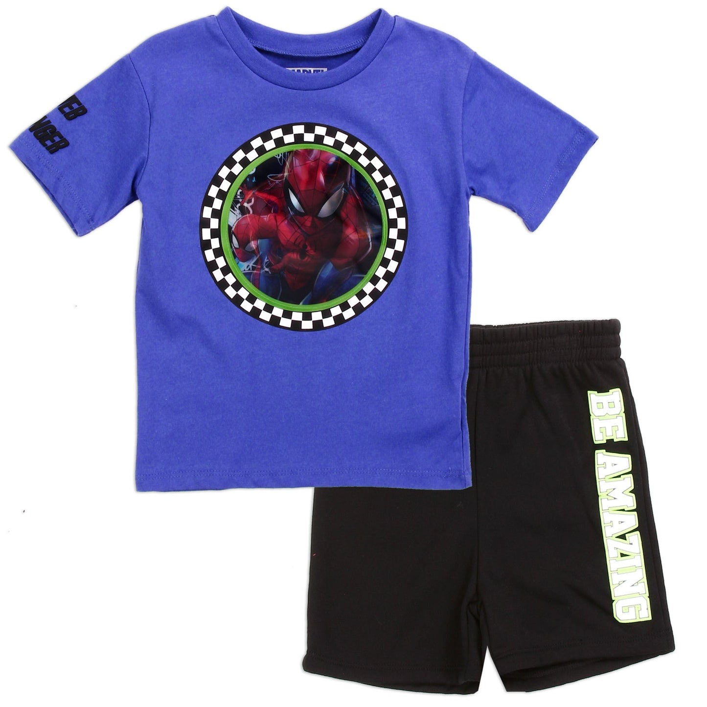 SPIDER-MAN Boys 2-Piece Short Set with Lenticular Patch