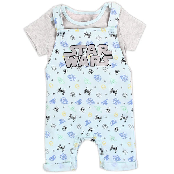 STAR WARS Boys Newborn Shortall Set