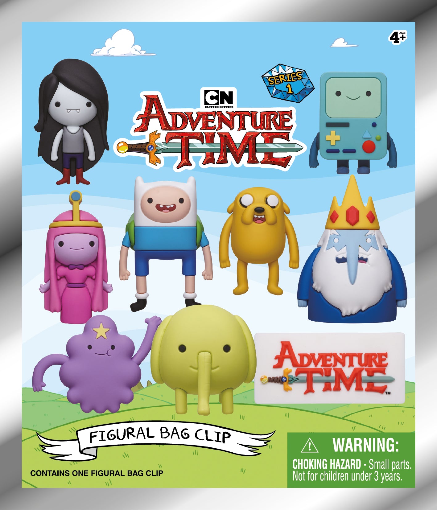 Adventure Time 3D Foam Bag Clip