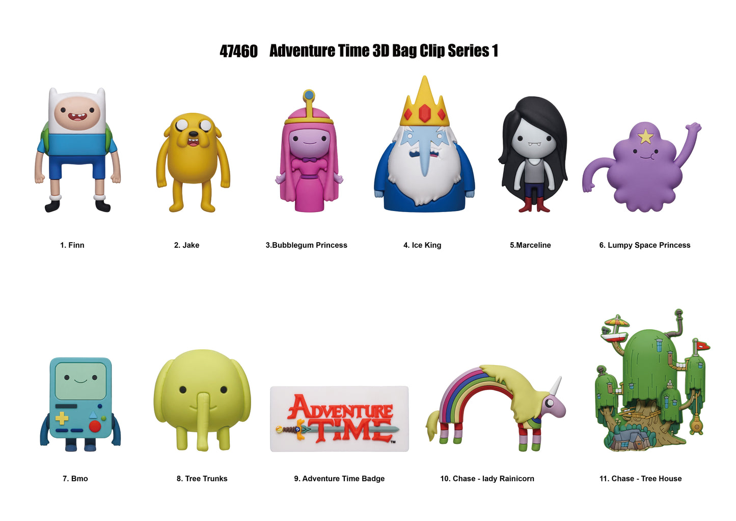 Adventure Time 3D Foam Bag Clip