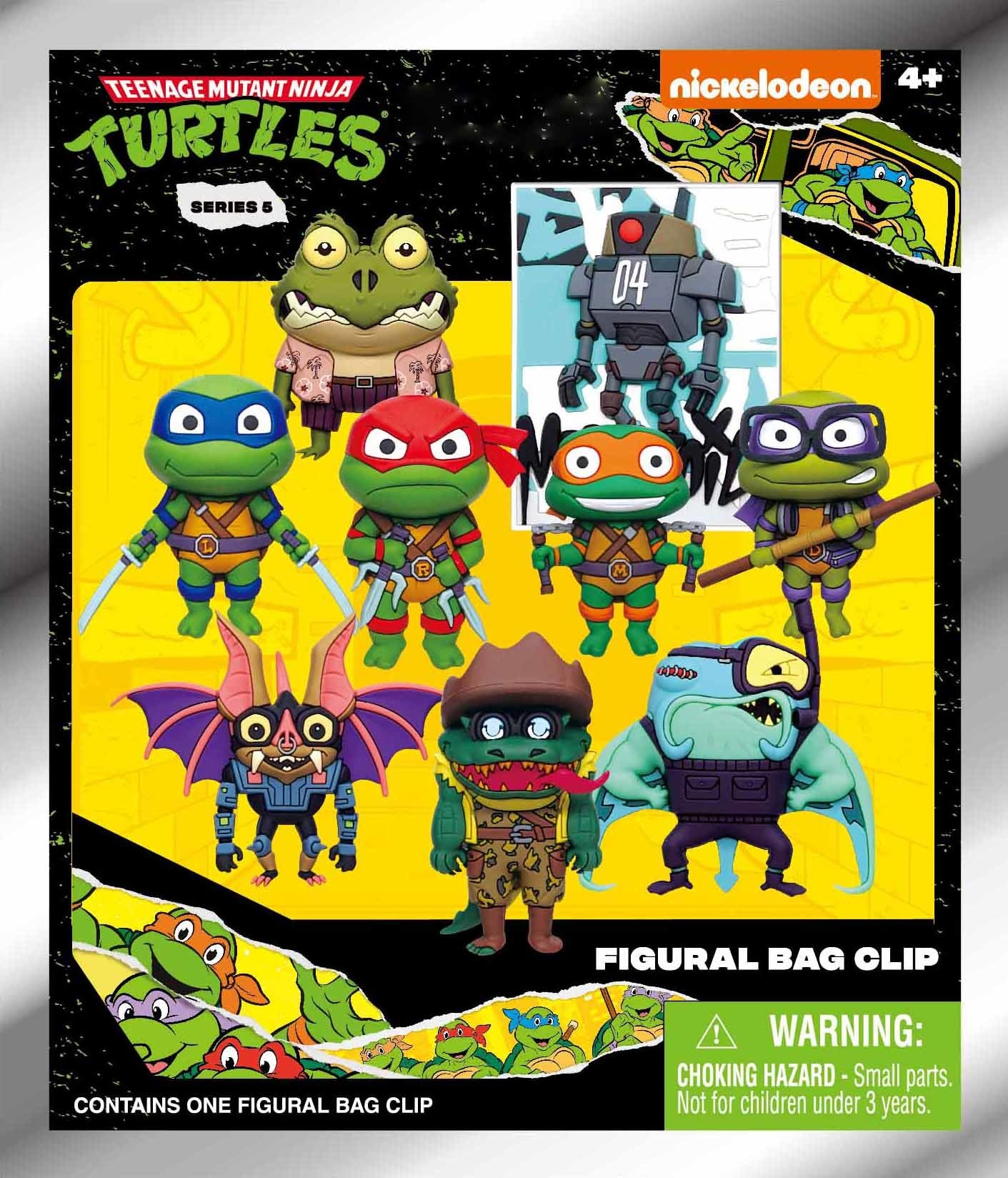 TMNT Classic 3D Foam Bag Clip