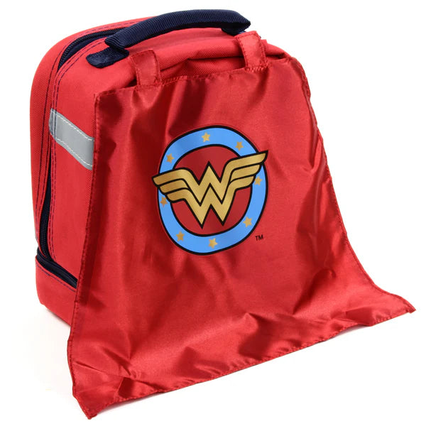 WONDER WOMAN Drop Bottom Lunch Bag With Cape