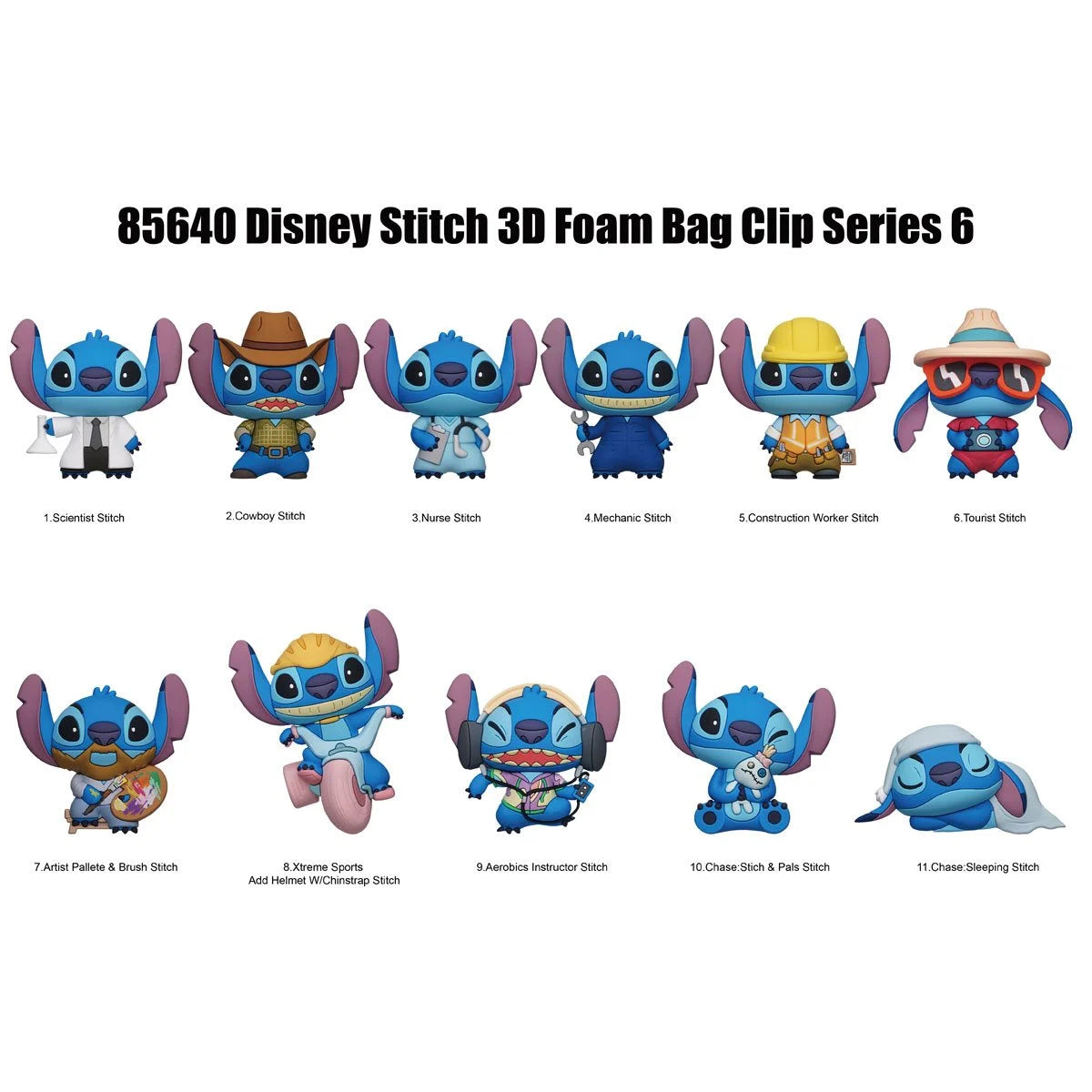 Stitch 3D Foam Bag Clip