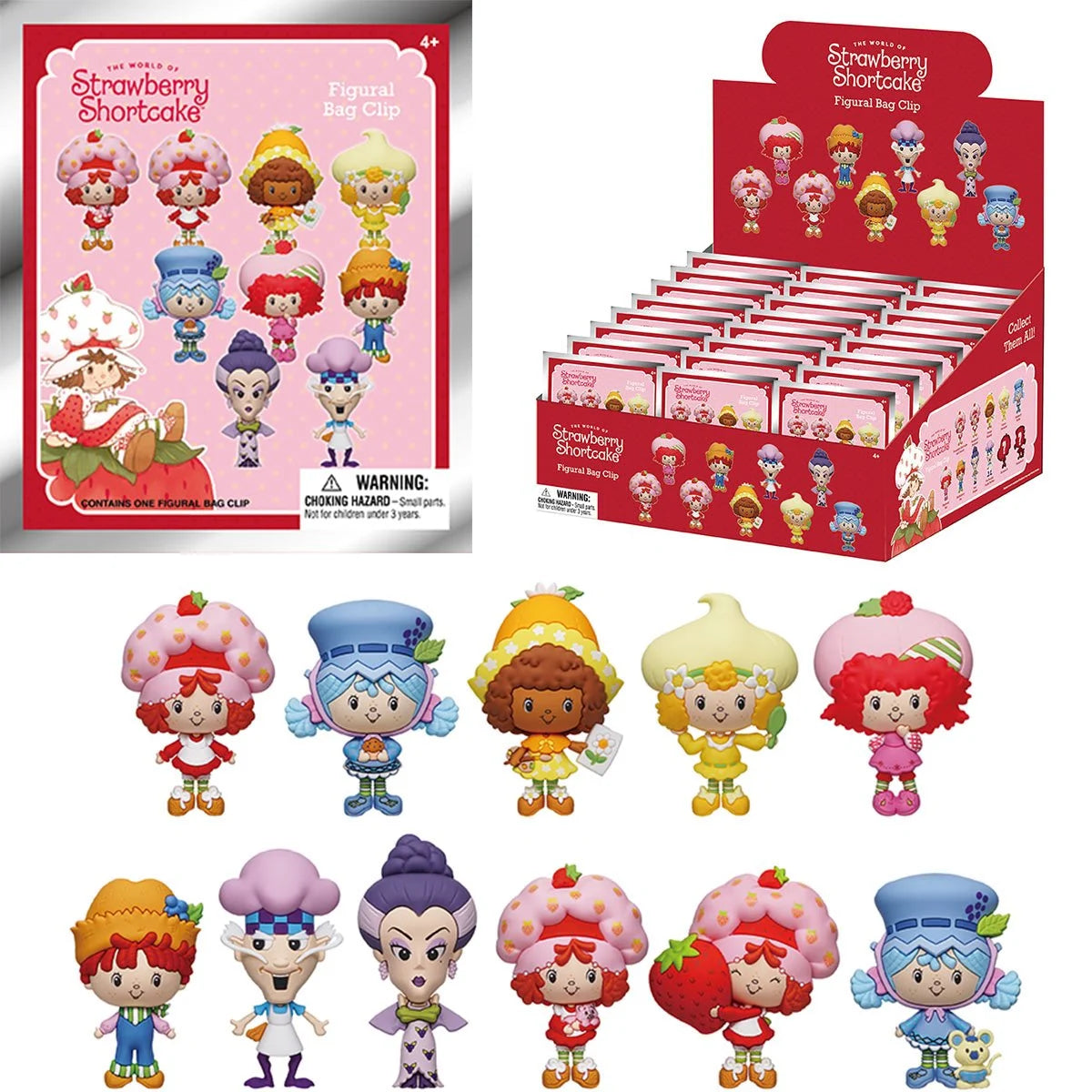 Strawberry Shortcake 3D Foam Bag Clip