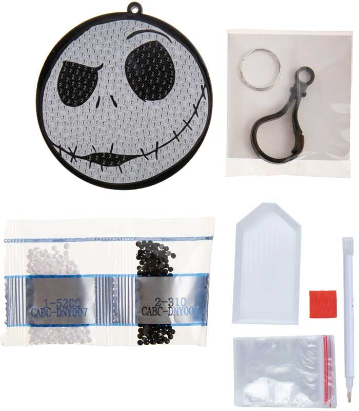 CRAFT BUDDY - JACK SKELLINGTON CRYSTAL ART BAG CHARM