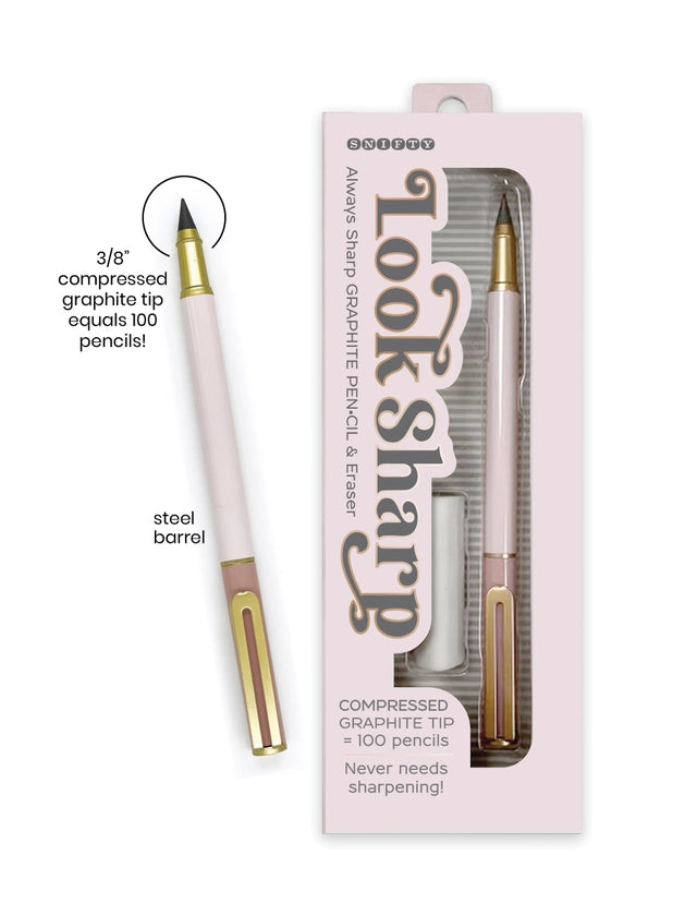 Look Sharp Graphite Pen•Cil - Blush