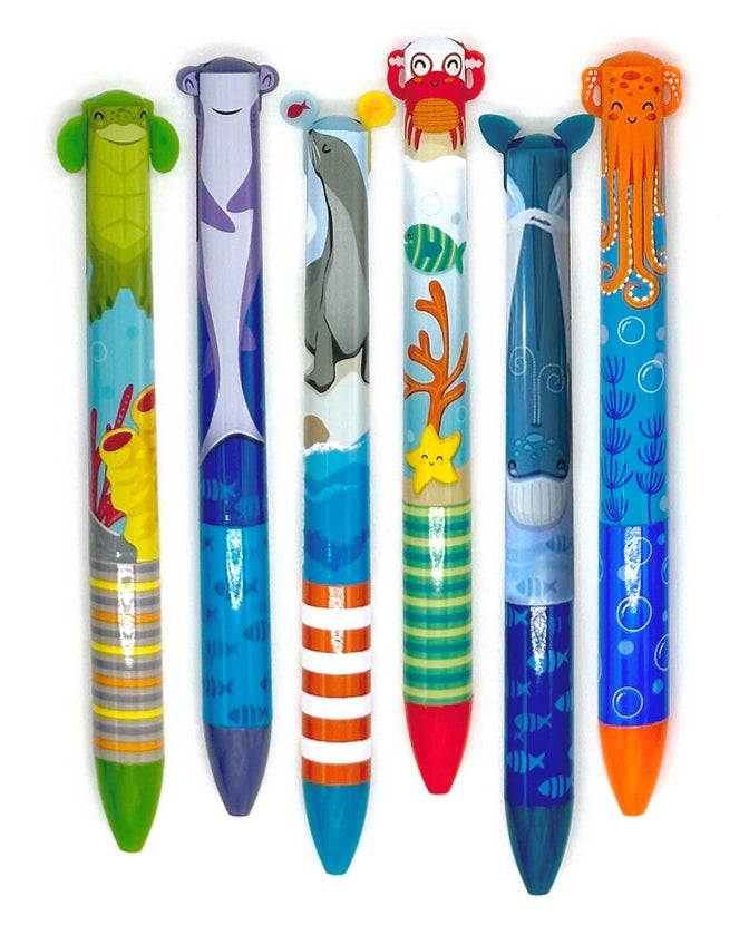 Twice As Nice Sea Life 2 Color Click Pen Display of 30