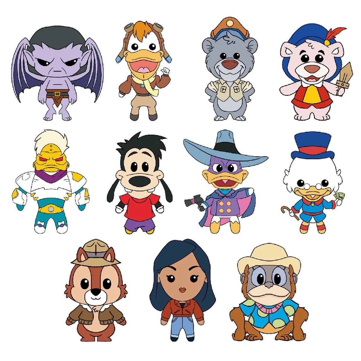 Disney 90's Cartoons 3D Foam Bag Clip