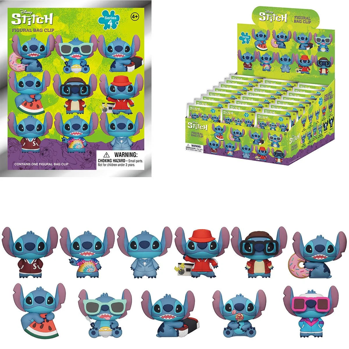 Disney Stitch 3D Foam Bag Clip