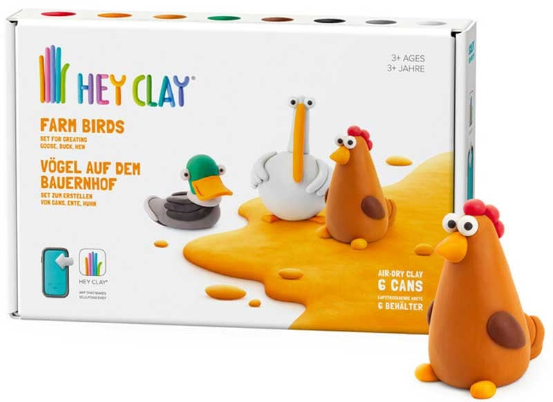 HEY CLAY FARM BIRDS 6 CAN SET