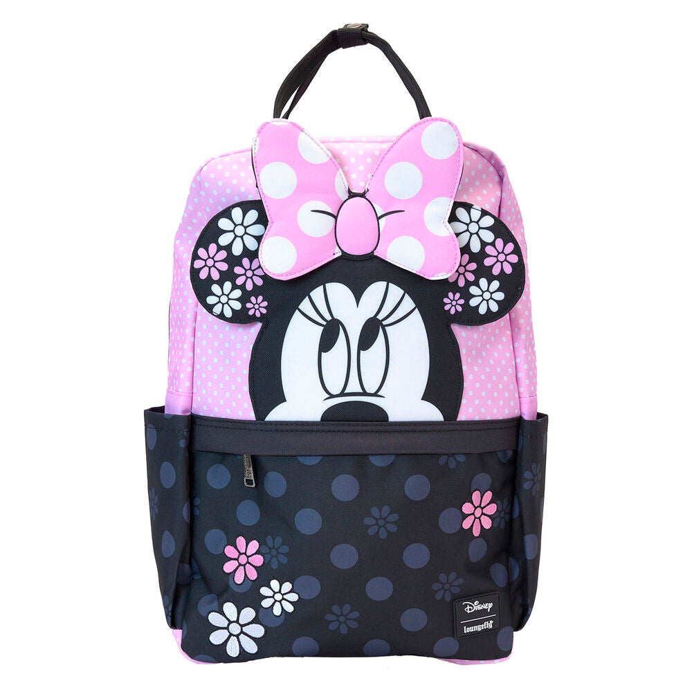 Loungefly Disney Minnie Floral Rock the Dots nylon backpack