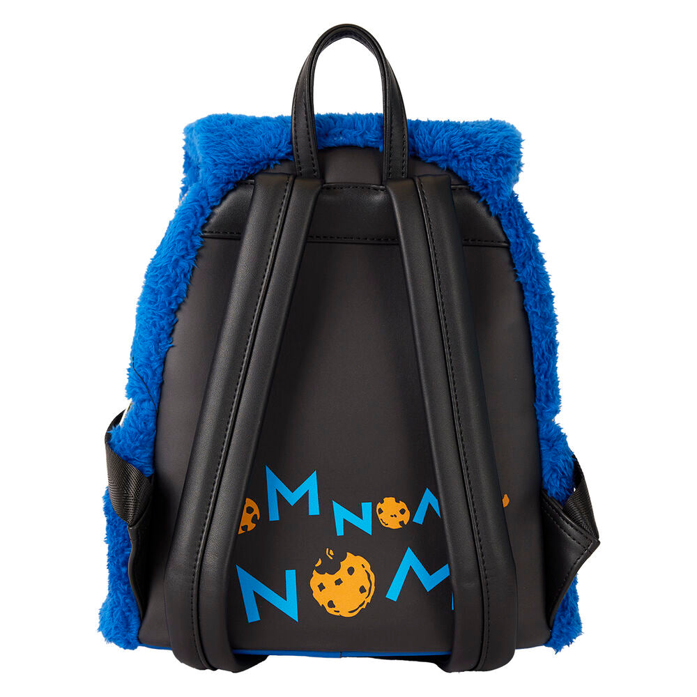 Loungefly Sesame Street Cookie Monster Plush backpack & purse