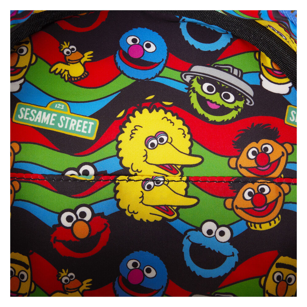 Loungefly Sesame Street Cookie Monster Plush backpack & purse