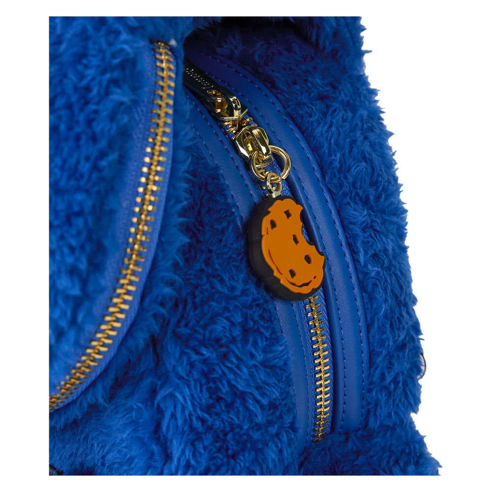 Loungefly Sesame Street Cookie Monster Plush backpack & purse