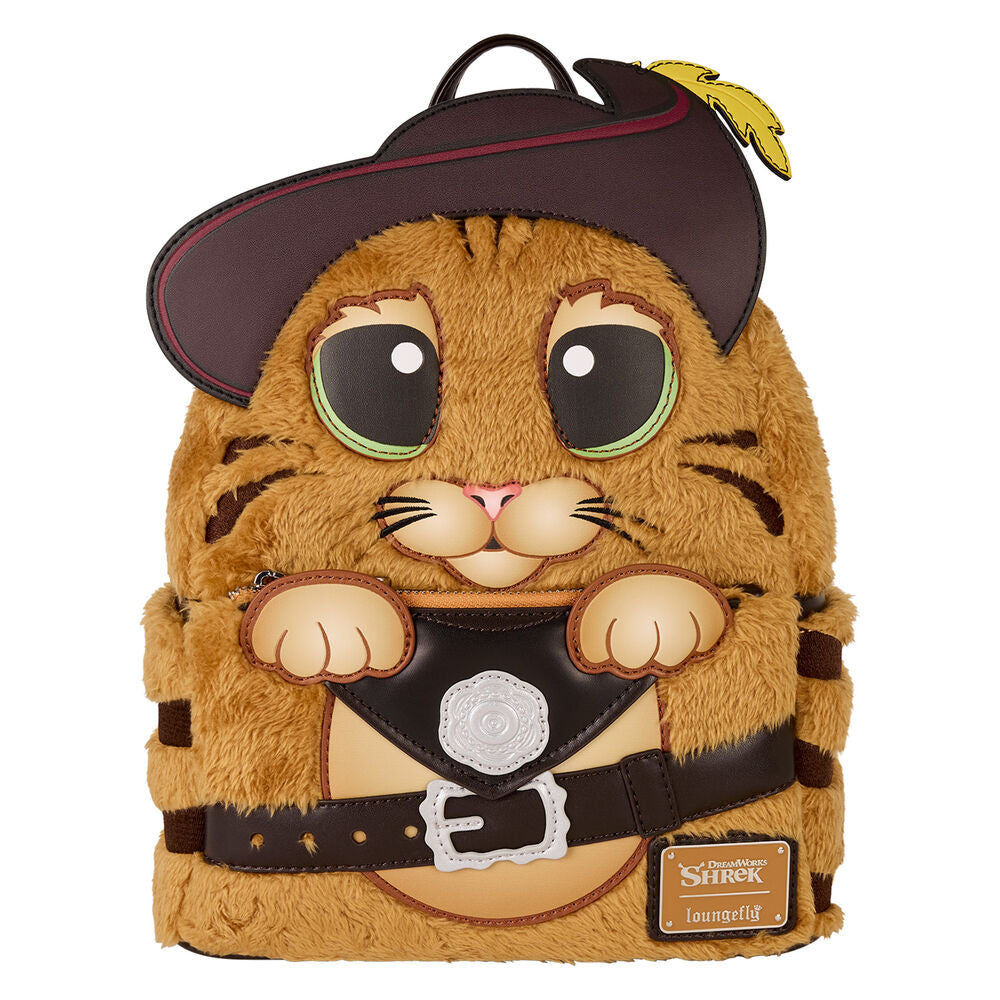 Loungefly Shrek Puss in Boots plush backpack
