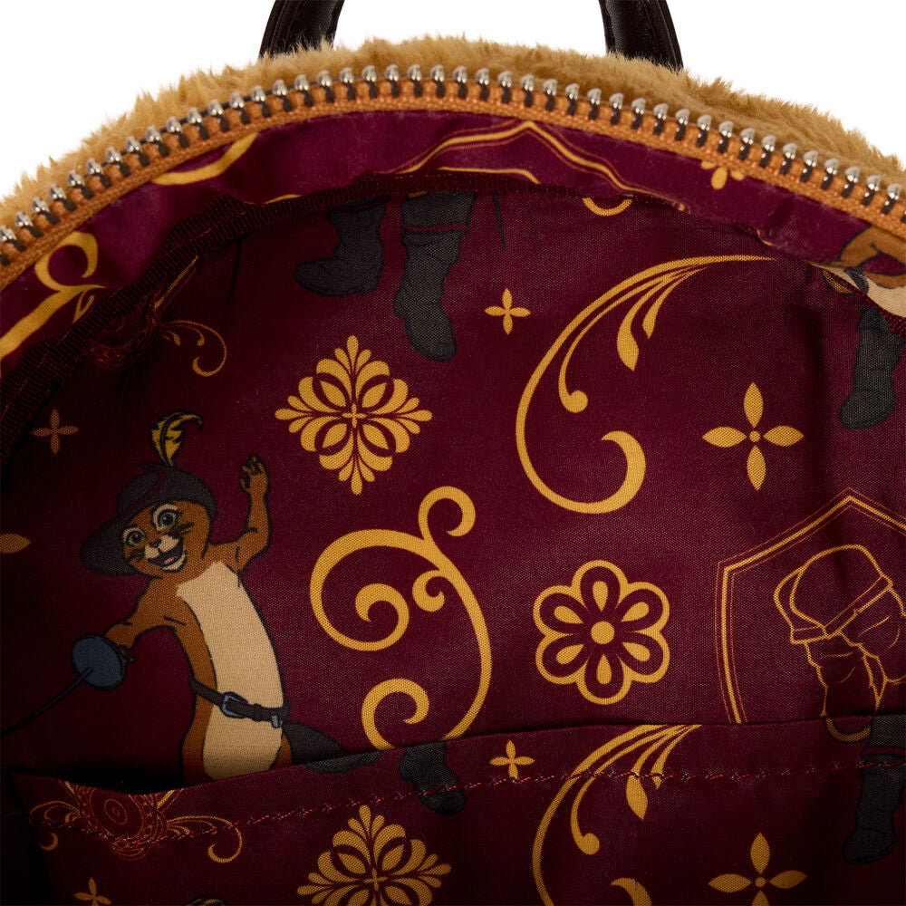 Loungefly Shrek Puss in Boots plush backpack