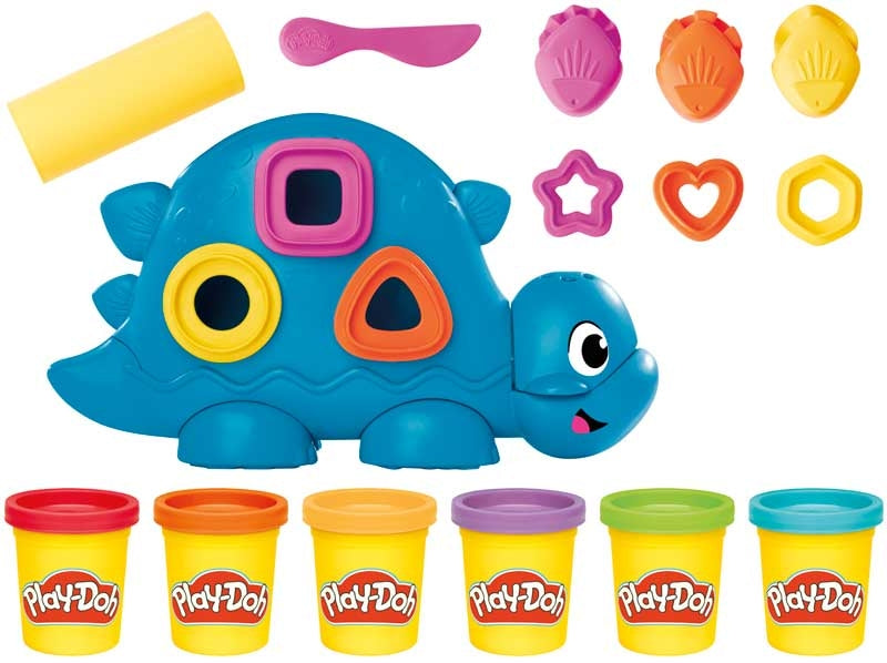 PLAY-DOH SHAPES AND COLORS DINO