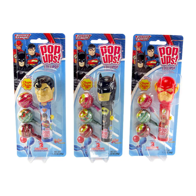 POP UPS JUSTICE LEAGUE LOLLIPOP 36ct