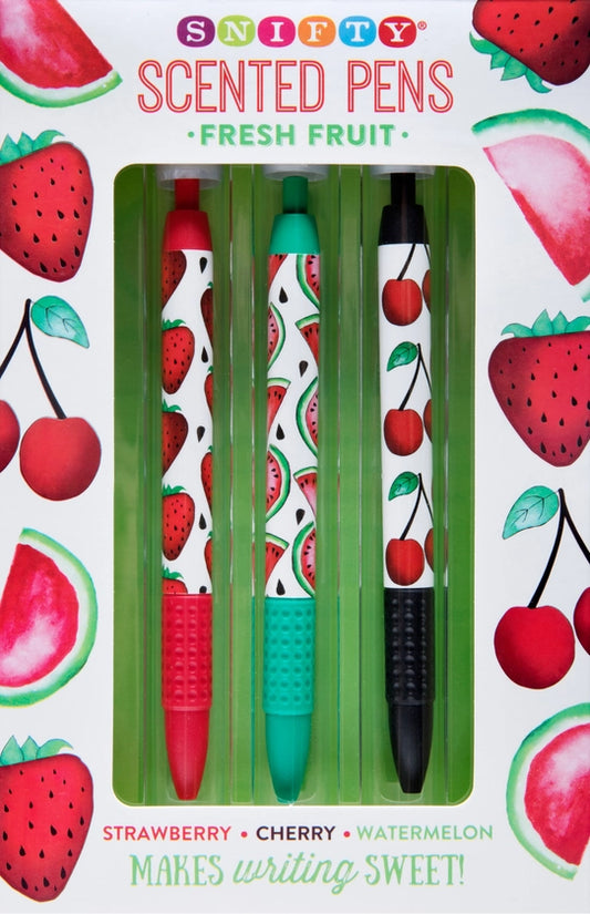 Fresh Fruit Scented Pen Set