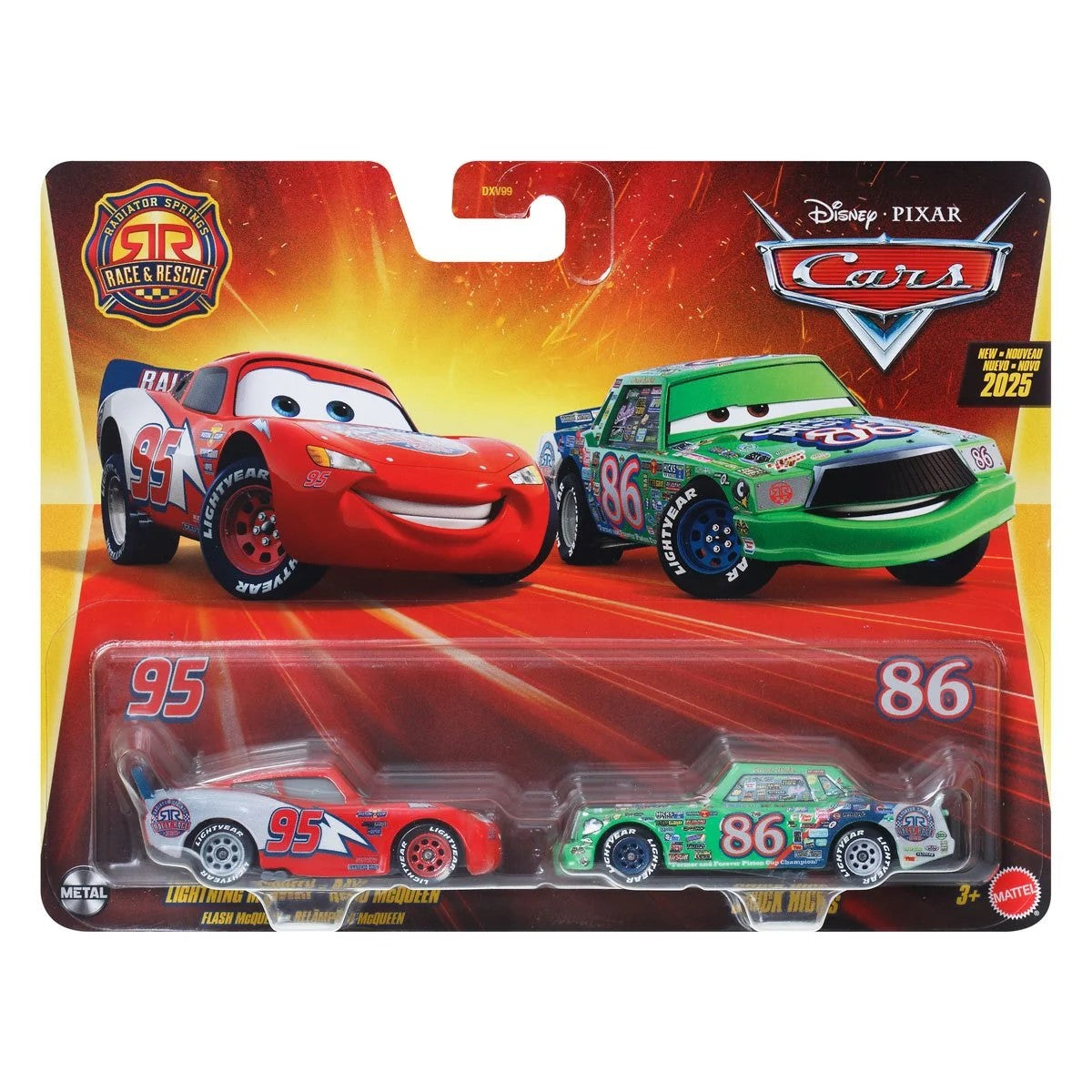 Cars Character Car Vehicle 2-Pack 2025 Mix 3 Case of 12