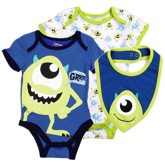 MONSTERS INC Boys 3-Piece Creeper Set