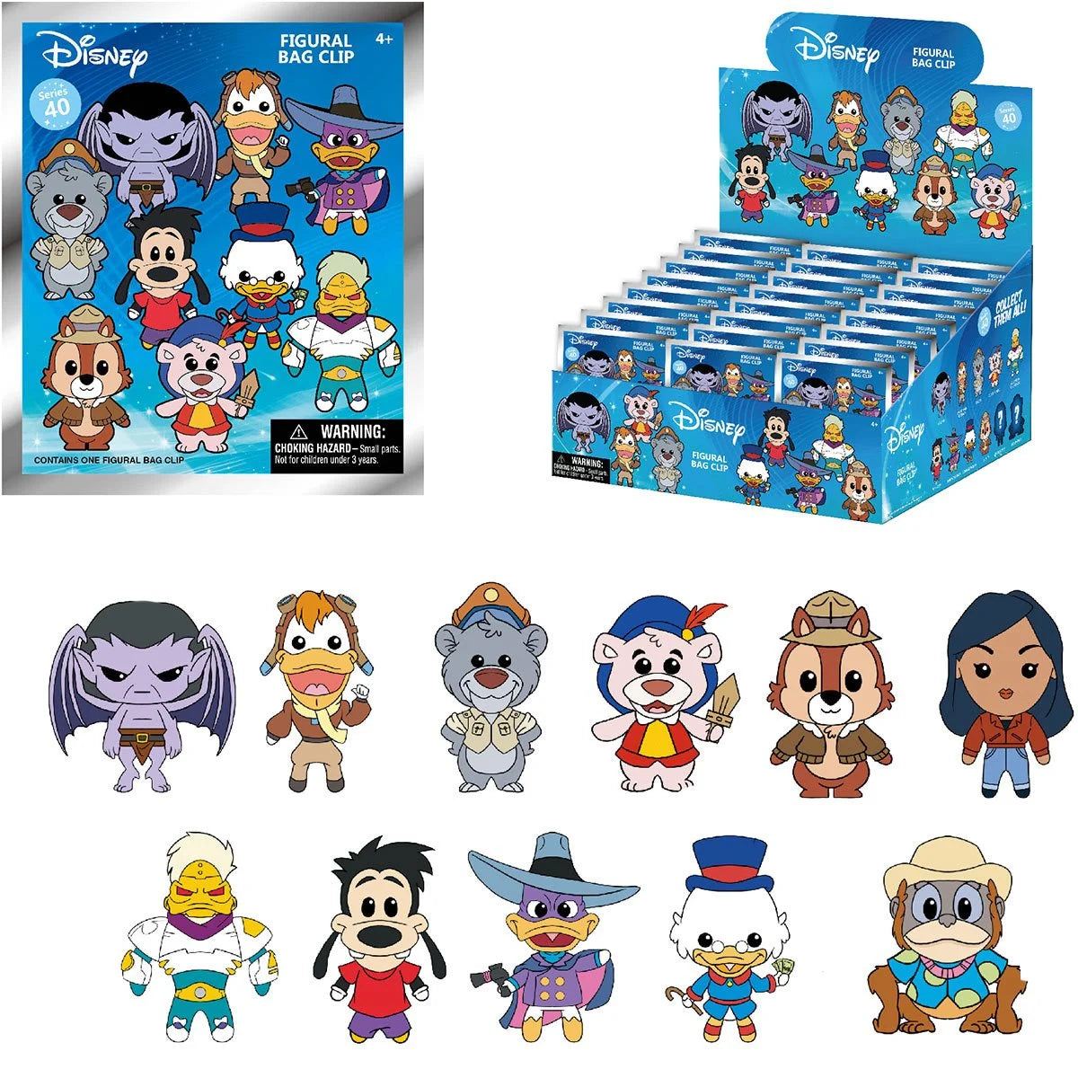 Disney 90's Cartoons 3D Foam Bag Clip