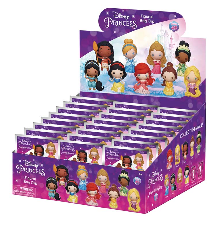Princess Metallic 3D Foam Bag Clip