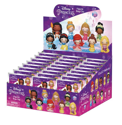 Princess Metallic 3D Foam Bag Clip