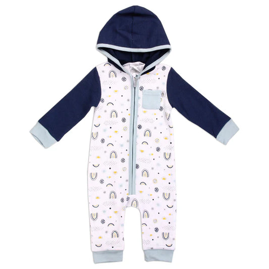 ATTITUDE BABY Boys Newborn Hooded Coverall