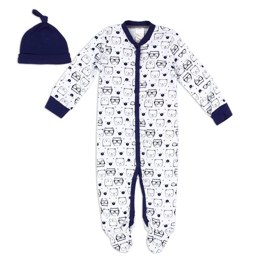 LITTLE BEGINNINGS Boys Newborn 2-Piece Sleeper Set