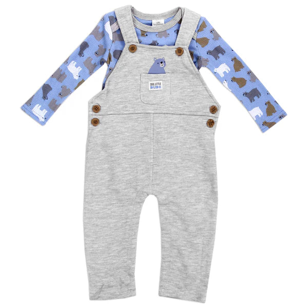 LITTLE BEGINNINGS Boys Newborn 2-Piece Overall Set