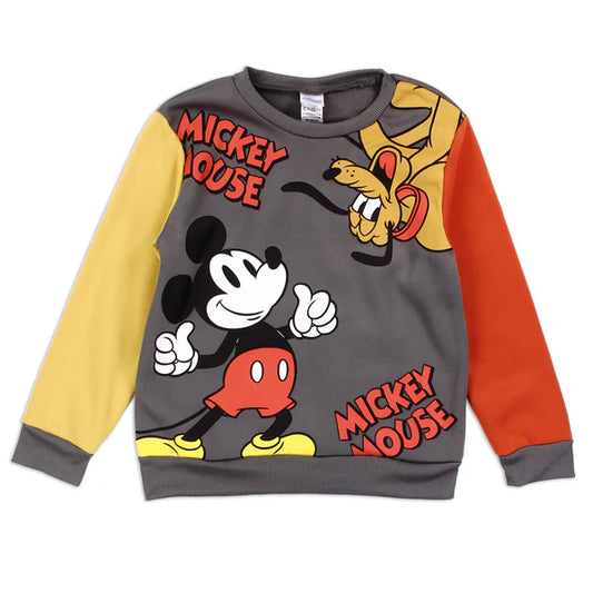 MICKEY MOUSE Boys Crewneck Fleece Sweatshirt