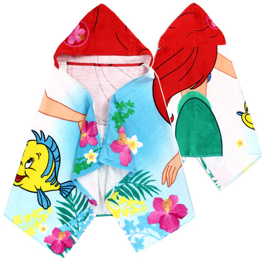 LITTLE MERMAID Kid's Hooded Towel