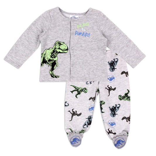 JURASSIC WORLD Boys Newborn 2-Piece Fleece Set