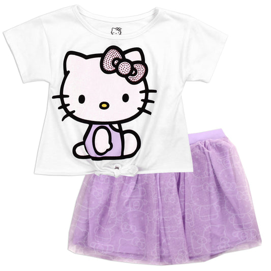 HELLO KITTY Girls 2-Piece Tutu Skirt Set