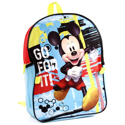MICKEY MOUSE 16" Backpack W/ Lunch Bag