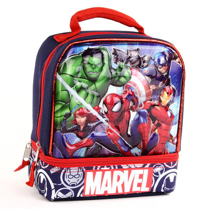 MARVEL HEROES Drop Bottom Lunch Bag